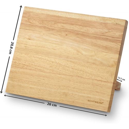  Echtwerk Magnet-Messerblock, Holz, 26 x 12,5 x 21 cm
