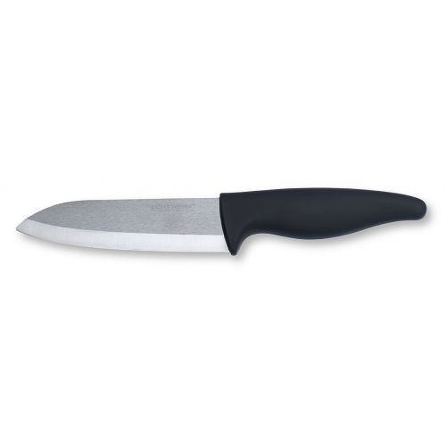  ECHTWERK EW-KM-0170 Keramik Santoku/Kuechenmesser, 16,2 cm, Schwarz