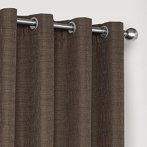  Eclipse 16404052095NAT Trevi Blackout Grommet Window Curtain, 52 x 95, Natural