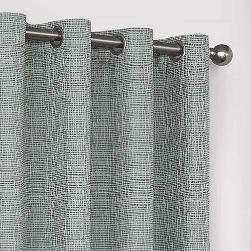  Eclipse 16404052095NAT Trevi Blackout Grommet Window Curtain, 52 x 95, Natural