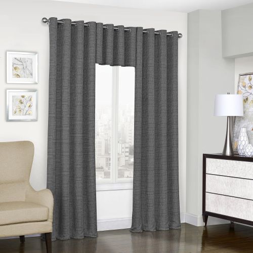  Eclipse 16404052095NAT Trevi Blackout Grommet Window Curtain, 52 x 95, Natural