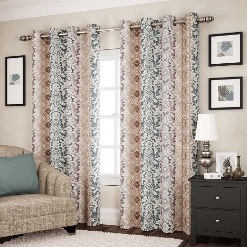  Eclipse 14891052084NEU Shayla 52-Inch by 84-Inch Room Darkening Single Window Curtain Panel, Neutral