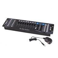 ECLV 192 Channels DMX512 Controller Console For Stage Light Party DJ Laser Operator Black