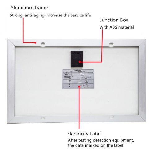  ECO-WORTHY 10W Solar Panel 10 Watt 12 Volt Pv Solar Module,Solar Cell Panel