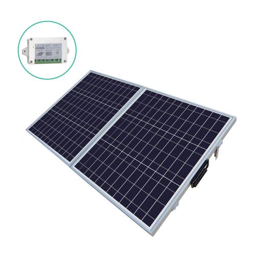  ECO-WORTHY 100 W Watt Portable Kits -100W 2x50W Folding PV Solar Panel 12V RV Boat Off Grid W 15A Charge Controller