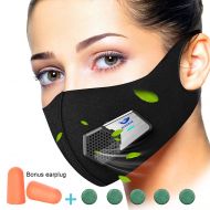 Anti Dust Electric Mask Reusable n95 Respirator for Face Air Purifying, ECOAMOR Washable Safety Masks for Outdoor Sports,Sanding,Gardening,TravelResist Dust,Germs,Allergies,PM2.5,B
