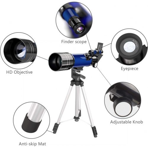  [아마존 핫딜]  [아마존핫딜]ECOOPRO Telescope for Kids Beginners, 70mm Astronomy Refractor Telescope with Adjustable Tripod & Carry Bag- Portable Travel Scope for Adult Children