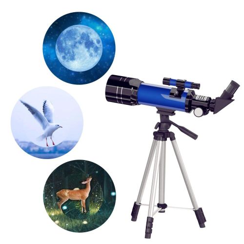  ECOOPRO Telescope for Kids Beginners Adults, 70mm Astronomy Refractor Telescope with Adjustable Tripod & Carry Bag- Perfect Telescope Gift for Kids