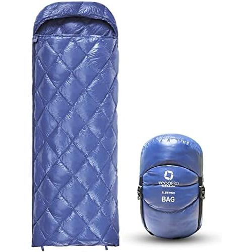  ECOOPRO Down Sleeping Bag, 32 Degree F 800 Fill Power Cold Weather Sleeping Bag - Ultralight Compact Portable Waterproof Camping Sleeping Bag with Compression Sack for Adults, Teen