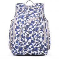 ECOSUSI Diaper Backpack Fully-Opened Baby Diaper Bag Travel Nappy Bag with Changing Pad,...