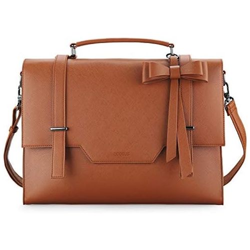  [아마존베스트]ECOSUSI Laptop Messenger Bag Briefcase for Women Satchel Handbags 15.6 inch Laptop Bag Crossbody Purse with Padded Compartment for Office Travel College