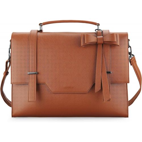  [아마존베스트]ECOSUSI Laptop Messenger Bag Briefcase for Women Satchel Handbags 15.6 inch Laptop Bag Crossbody Purse with Padded Compartment for Office Travel College