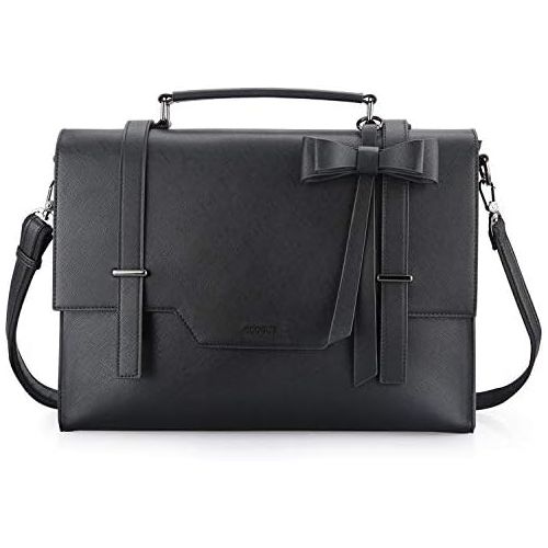  [아마존베스트]ECOSUSI Laptop Messenger Bag Briefcase for Women Satchel Handbags 15.6 inch Laptop Bag Crossbody Purse with Padded Compartment for Office Travel College