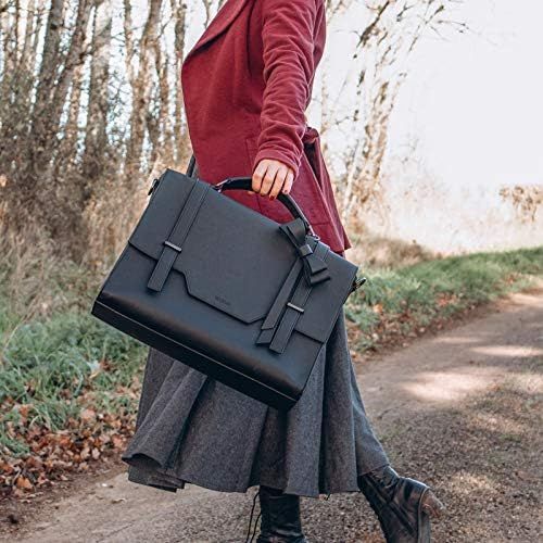  [아마존베스트]ECOSUSI Laptop Messenger Bag Briefcase for Women Satchel Handbags 15.6 inch Laptop Bag Crossbody Purse with Padded Compartment for Office Travel College