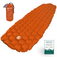 ECOTEK Outdoors Hybern8 Ultralight Inflatable Sleeping Pad for Hiking Backpacking and Camping - Contoured FlexCell Design - Perfect for Sleeping Bags and Hammocks