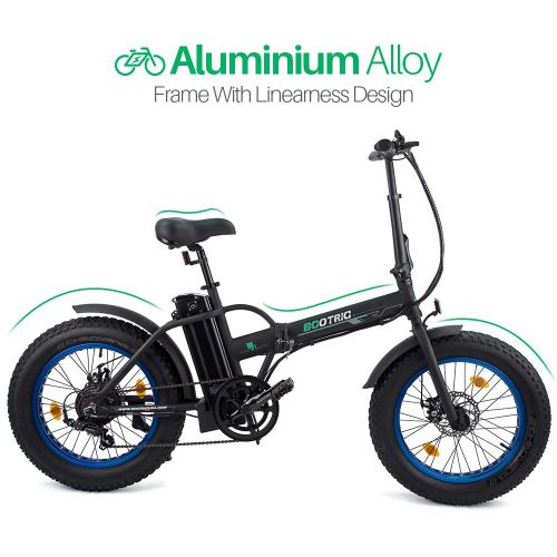  ECOTRIC 20 New Fat Tire Folding Electric Bike Beach Snow Bicycle ebike 500W Electric Moped Electric Mountain Bicycles …