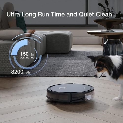  ECOVACS DEEBOT OZMO U2 Pro Robot Vacuum Cleaner 2 in1 Vacuum and Mop, Extra Pet Care Kit 800ml Large Dustbin & Tangle-Free Brush, Ideal for Pet Hair, No-Go Zones, 2.5Hrs Run Time,