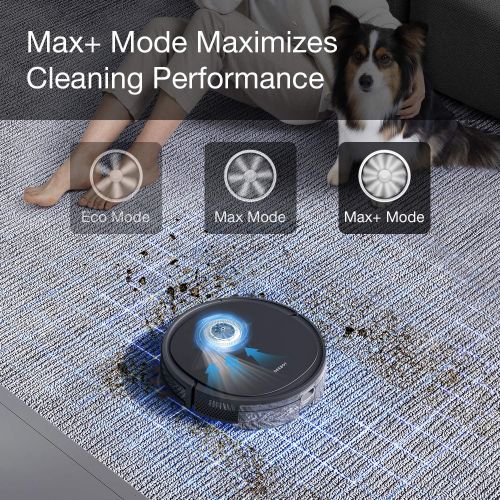  ECOVACS DEEBOT OZMO U2 Pro Robot Vacuum Cleaner 2 in1 Vacuum and Mop, Extra Pet Care Kit 800ml Large Dustbin & Tangle-Free Brush, Ideal for Pet Hair, No-Go Zones, 2.5Hrs Run Time,