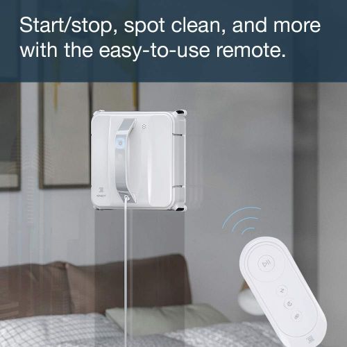  [무료배송]Ecovacs Winbot 880 Window Cleaning Robot with Smart Navigation Technology, Four-Stage Cleaning, Edge Detection, Multiple Safety System, Remote Control