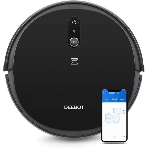  Ecovacs Deebot 711 Robot Vacuum Cleaner with Smart Navi 2.0, Systematic Mapping Cleaning, Wi-Fi Connectivity, Ideal for Pet Hair, Carpets, Hard Floor Surfaces, Compatible with Alex