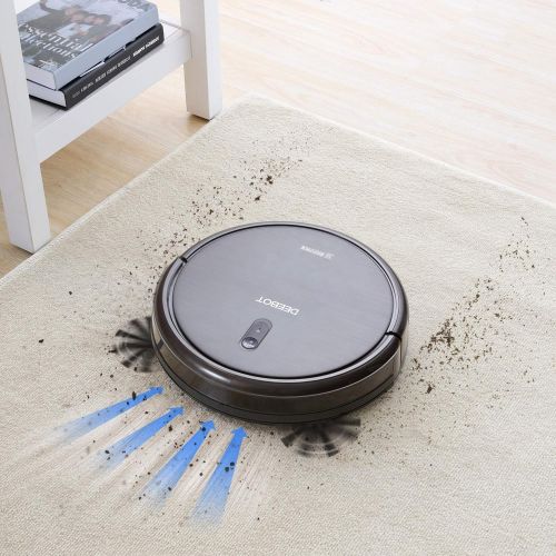  Ecovacs DEEBOT N79S Robotic Vacuum Cleaner with Max Power Suction, Upto 110 Min Runtime, Hard Floors and Carpets, Works with Alexa, App Controls, Self-Charging, Quiet