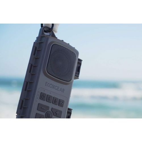  [아마존베스트]ECOXGEARFloating BluetoothSpeaker with Waterproof Dry Storage for Your Smartphone: EcoExtreme II (Gray)