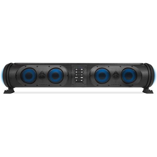  [아마존베스트]ECOXGEAR SoundExtreme 26-inch Amplified Powersports Bluetooth 8 Speaker Soundbar Waterproof Sandproof with LED Lighting 500 Watts of Peak Power