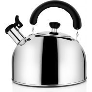 [아마존베스트]Tea Kettle for Stovetop Whistling Tea Pot, Stainless Steel Teakettle Tea Pots for Stove Top, 3.2QT(3-Liter) Large Capacity with Capsule Base by ECPURCHASE