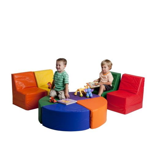  ECR4Kids SoftZone 8-Piece Toddler Sectional