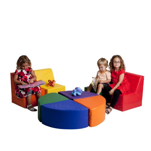  ECR4Kids SoftZone 8-Piece Toddler Sectional