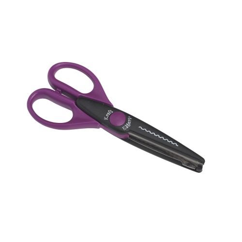  ECR4Kids Kraft Edgers Scissors with Hardwood Rack 18-Piece