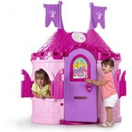 [아마존베스트]ECR4Kids Junior Princess Palace Playhouse, Pink Castle Playhouse with Working Doorbell, Full-Sized Door with Mail Slot and Shutters, Indoor or Outdoor Play, Over 6 Feet Tall