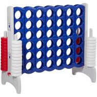 ECR4Kids Jumbo 4-to-Score Giant Game Set, Backyard Games for Kids, Indoor/Outdoor Connect-All-4, Adult and Family Fun Game, 43 Inches Tall, America  Red, White and Blue (Game Only