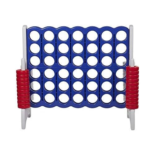  ECR4Kids Jumbo 4-to-Score Giant Game Set, Backyard Games for Kids, Indoor/Outdoor Connect-All-4, Adult and Family Fun Game, 43 Inches Tall, America  Red, White and Blue (Game Only