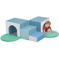ECR4Kids SoftZone Single Tunnel Maze - Beginner Toddler Climber for Safe Active Play- Fun Early Development Obstacle Toy
