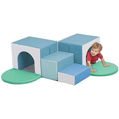  ECR4Kids SoftZone Single Tunnel Maze - Beginner Toddler Climber for Safe Active Play- Fun Early Development Obstacle Toy