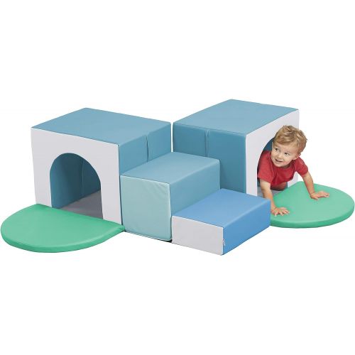  ECR4Kids SoftZone Single Tunnel Maze - Beginner Toddler Climber for Safe Active Play- Fun Early Development Obstacle Toy