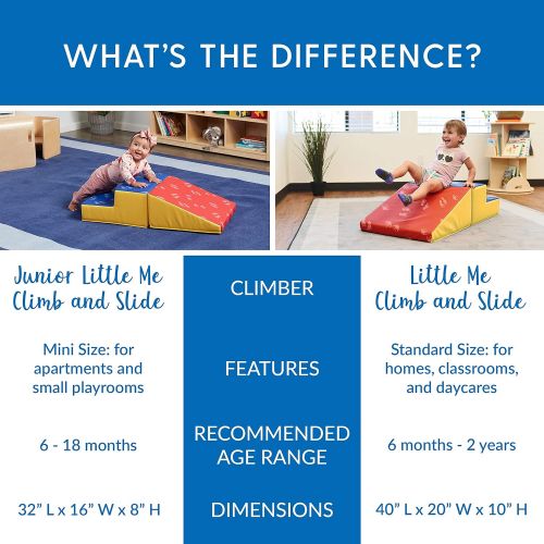  ECR4Kids SoftZone Little Me Play Climb and Slide, Primary (2-Piece)