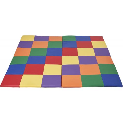  Visit the ECR4Kids Store ECR4Kids Softzone Patchwork Toddler Foam Play Mat, 58-Inch Square, Floor Mats For Tummy Time, Colorful Baby Play Mat, Soft Floor Mat for School Or Daycare, Baby Play Mat, Padded Ru