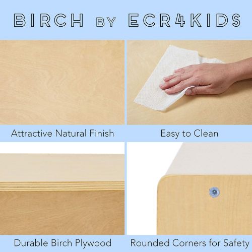  ECR4Kids Birch School Coat Locker for Toddlers and Kids