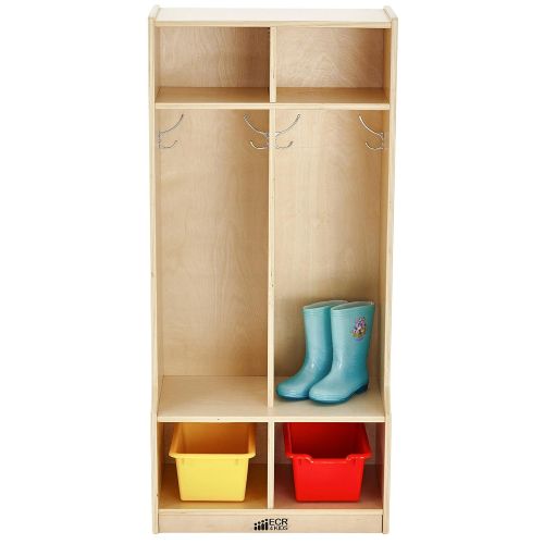  ECR4Kids Birch School Coat Locker for Toddlers and Kids