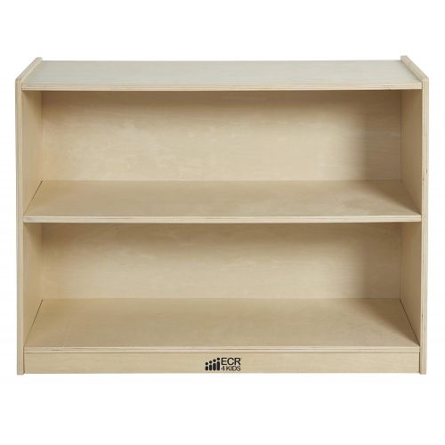  ECR4Kids Birch 2 Shelf Storage Cabinet, Natural