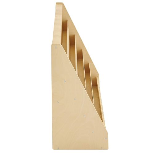  ECR4Kids Birch Hardwood Book Display Stand for Toddlers or Kids, Natural