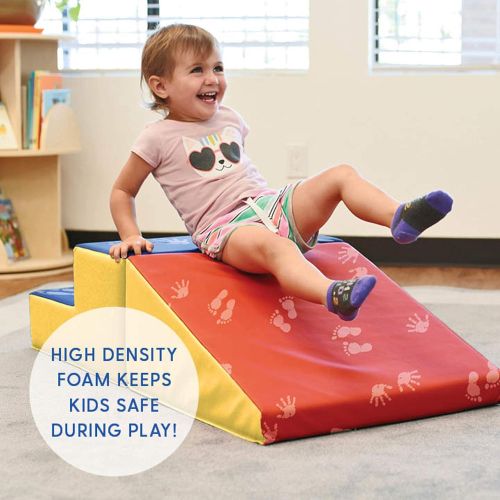  ECR4Kids SoftZone Little Me Play Climb and Slide, Primary (2-Piece)