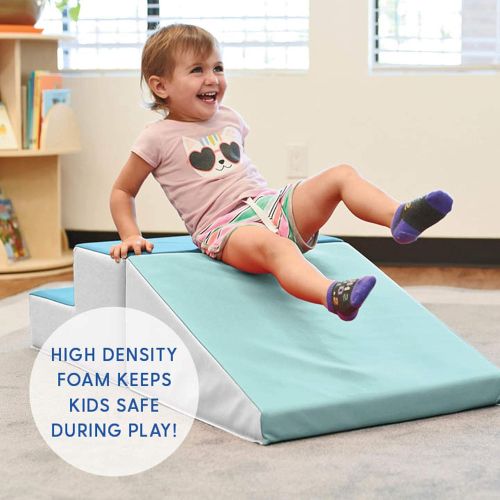  ECR4Kids SoftZone Little Me Play Climb and Slide, Primary (2-Piece)