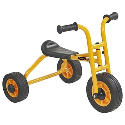  RABO My First Walking Trike (powered by ECR4Kids), Beginner No-Peddle Tricycle for Backyards & Schoolyards (YellowBlack)