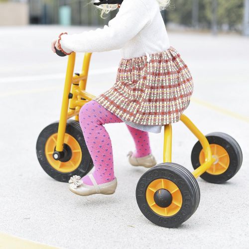  RABO My First Walking Trike (powered by ECR4Kids), Beginner No-Peddle Tricycle for Backyards & Schoolyards (YellowBlack)