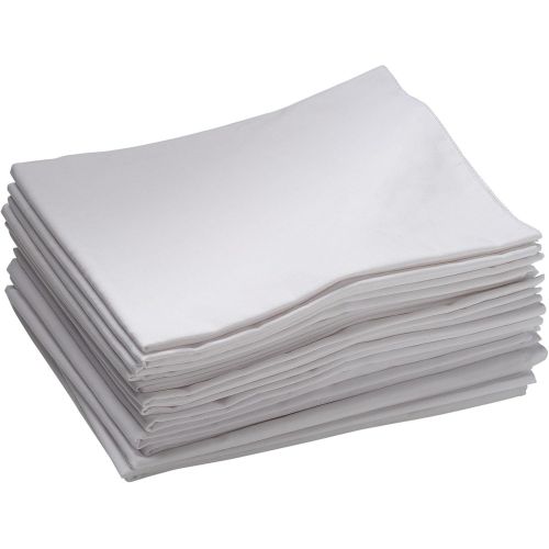  ECR4Kids Standard Cot Sheet, 48 x 21.75, White (12-Pack)