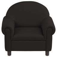 ECR4Kids SoftZone Little Lux Upholstered Pre-School Chair for Kids Room, Black