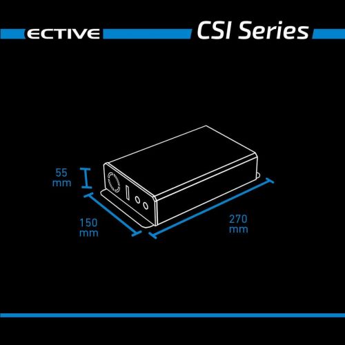  [아마존베스트]-Service-Informationen ECTIVE CSI Power Inverter, 12 V to 230 V, 6 Models: 500 W  3000 W | Power supply and voltage converter/Power Inverter..., 300 W